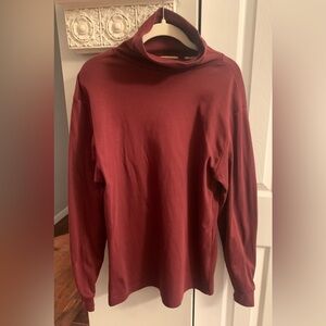 Eddie Bauer Maroon Long Sleeve Shirt - M
